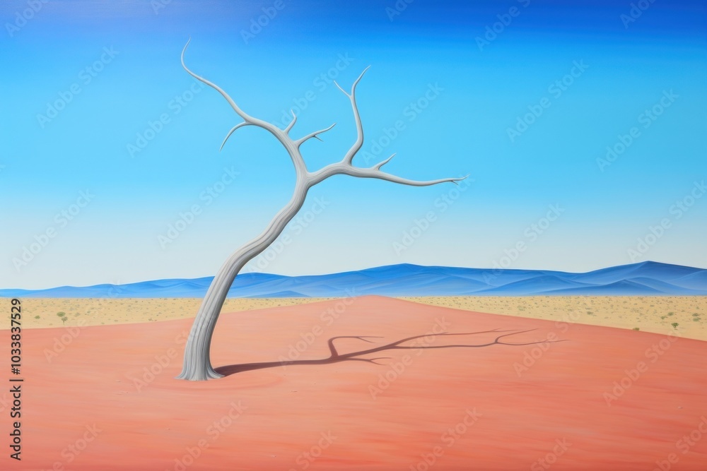 Illustration of dead tree dry ground landscape outdoors antelope. Illustration of dead tree dry ground landscape outdoors antelope.