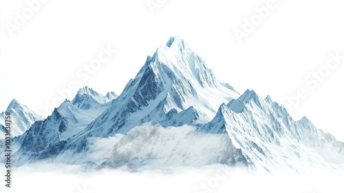 Serene Snowy Mountain Landscape