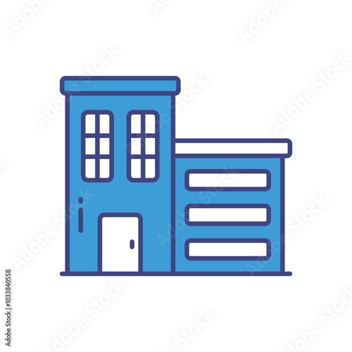 Loft vector icon stock illustration