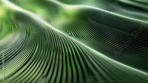 Abstract Organic Green Lines as Wallpaper Background