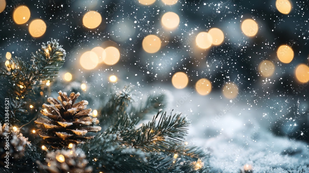 Winter light background with sparkle Winter light background with sparkle
