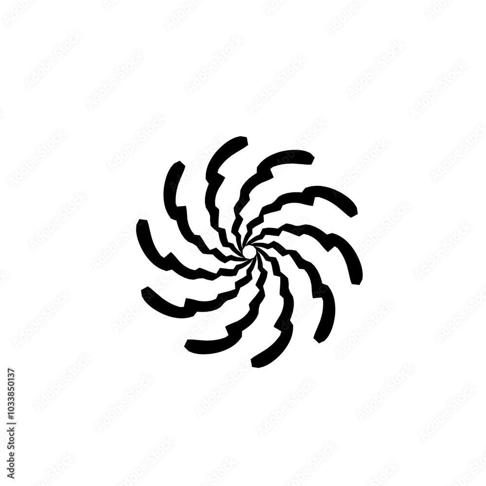 Tornado Wind Round Icon