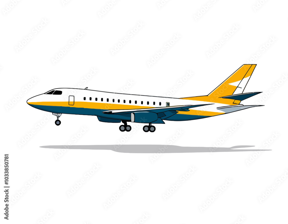 airplane isolated on a white background airplane isolated on a white background