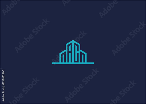 letter ac with building logo icon design vector design template inspiration