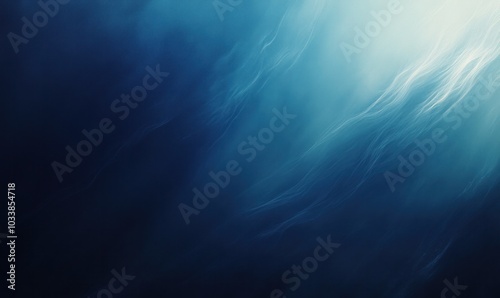 Abstract Ocean Waves in Blue Light