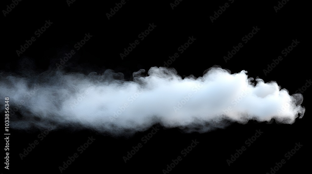White fog in slow motion. Realistic atmospheric white smoke White fog in slow motion. Realistic atmospheric white smoke