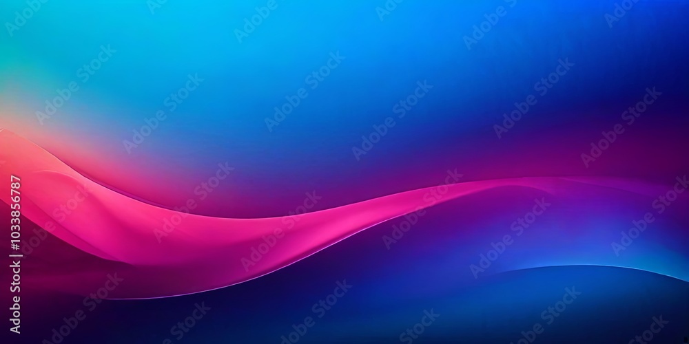 A blue and pink wave with a purple line A blue and pink wave with a purple line