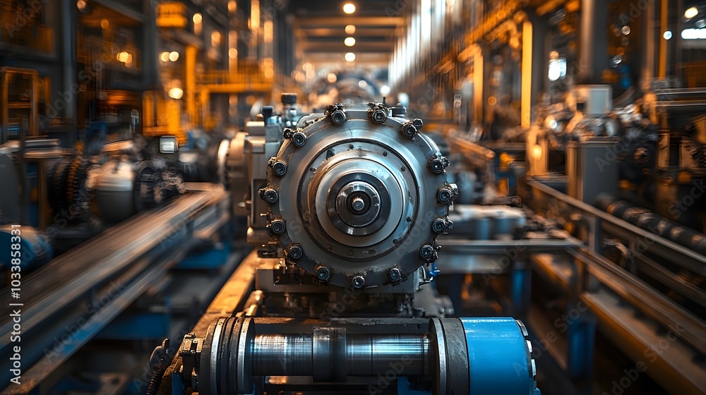 Highly Automated Factory Production Line with Advanced Industrial Machinery and Equipment Highly Automated Factory Production Line with Advanced Industrial Machinery and Equipment
