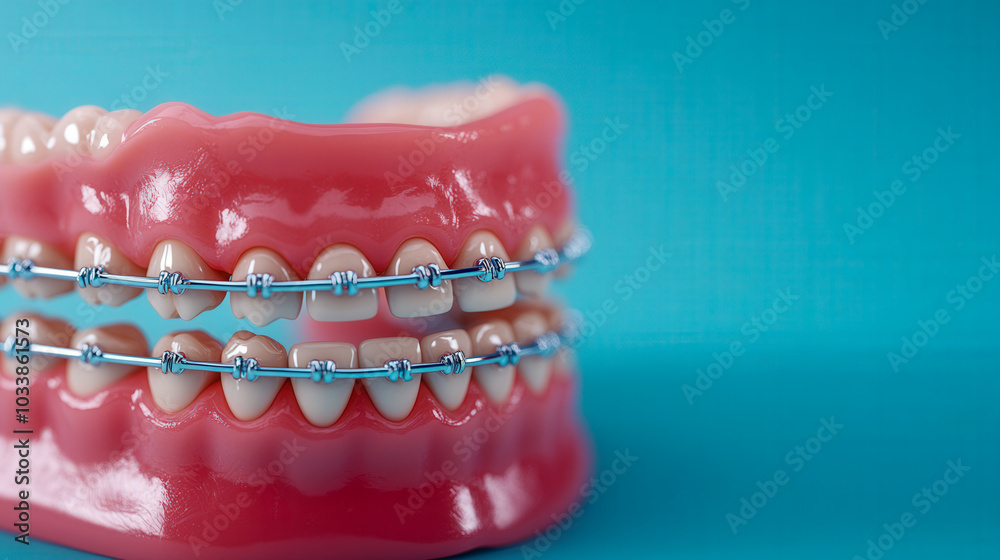 Obraz premium High-tech dental braces, sleek design
