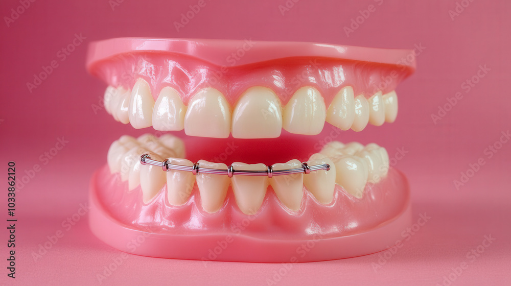 Obraz premium High-tech dental braces, sleek design