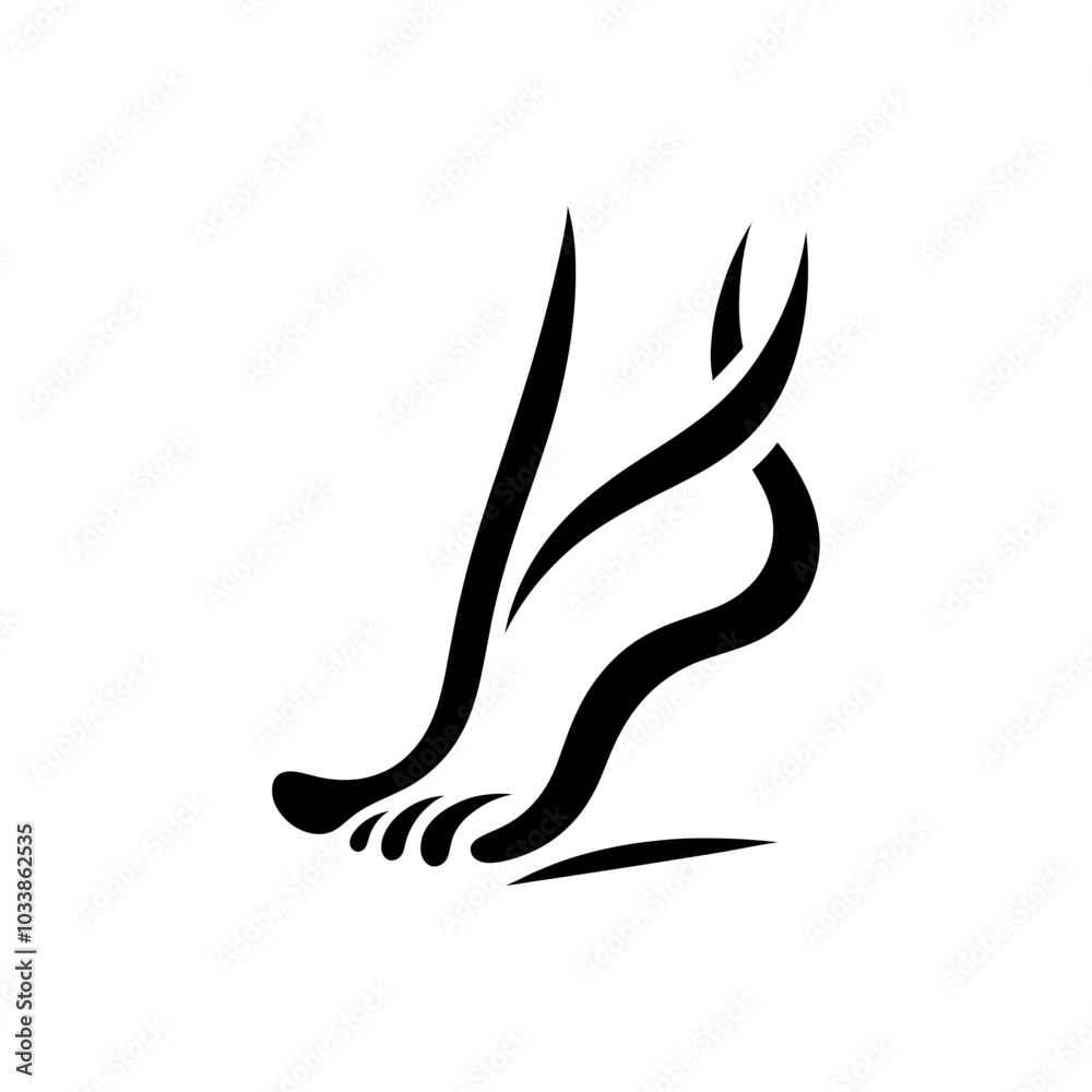 Obraz premium footprint logo