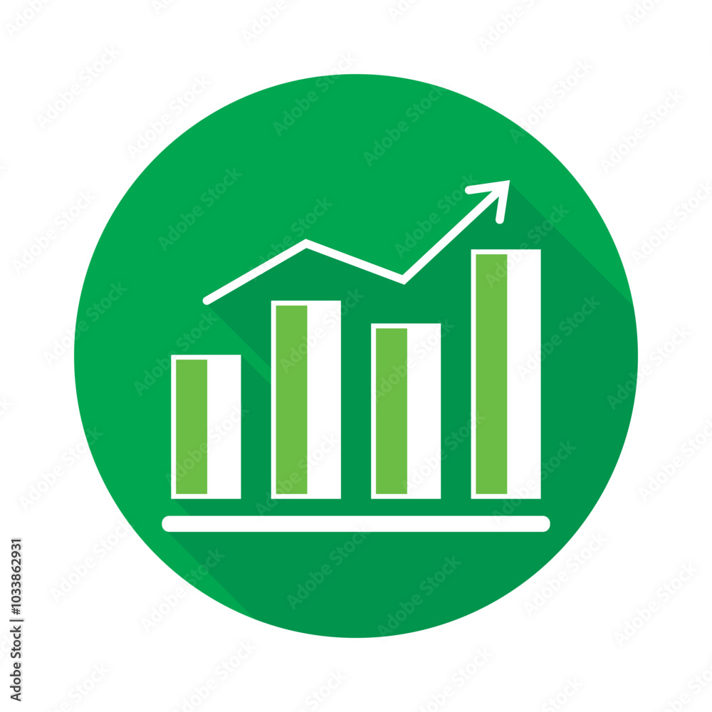 rising analytics icon vector illustration design rising analytics icon vector illustration design