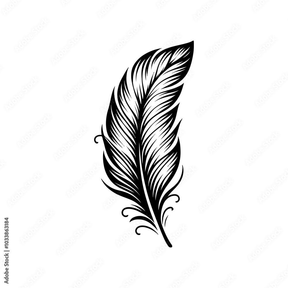 Obraz premium feather logo
