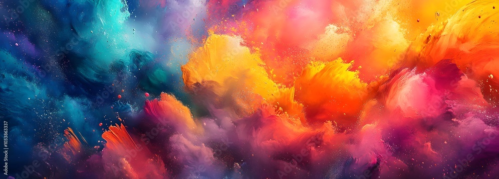 43. A colorful paint splash background, inviting creativity for artistic products 43. A colorful paint splash background, inviting creativity for artistic products