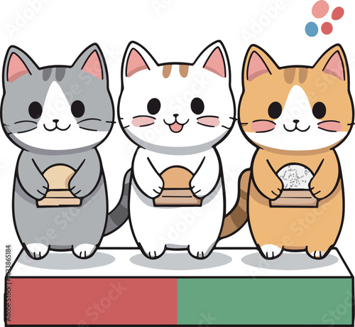 Lucky Cats Trio