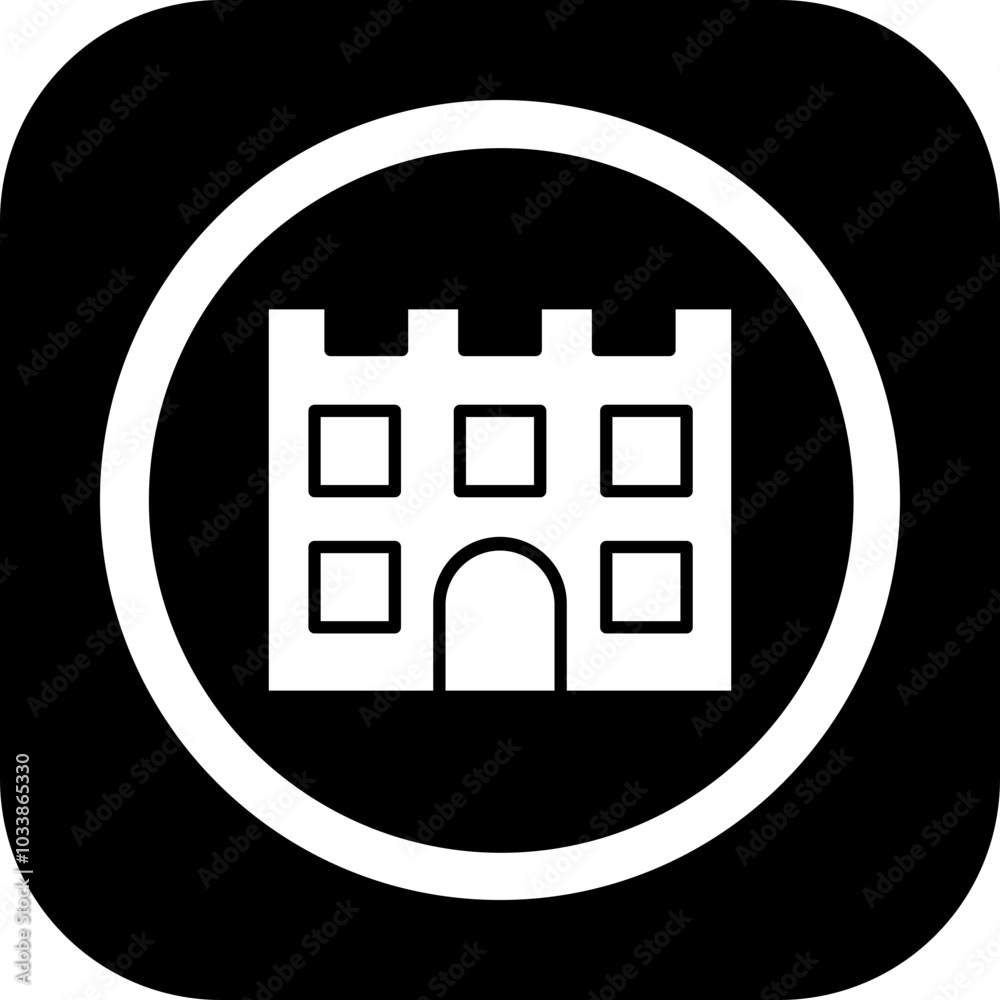 Castle Icon Design Castle Icon Design