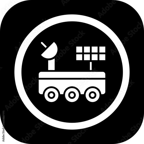 Space Car Icon Design