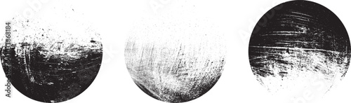 Vector rough edges stamp set .Grunge set of textured black labels . Pack of vector stickers. Grunge circle stamps, buttons, labels, tags for your design. Grunge textured black vector rubber stamps