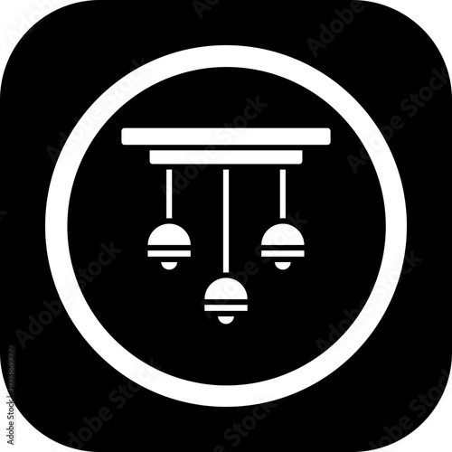 Ceiling Lamp Icon Design