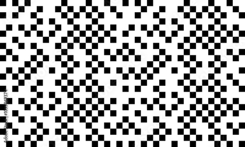 Geomatric shape pixelet glitch seamless pattern modern creative texture background noise halftone abstract square repeatable grid wallpaper