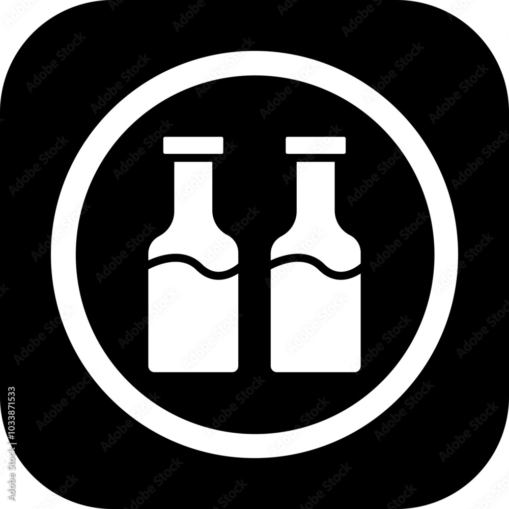 Bottles Icon Design Bottles Icon Design