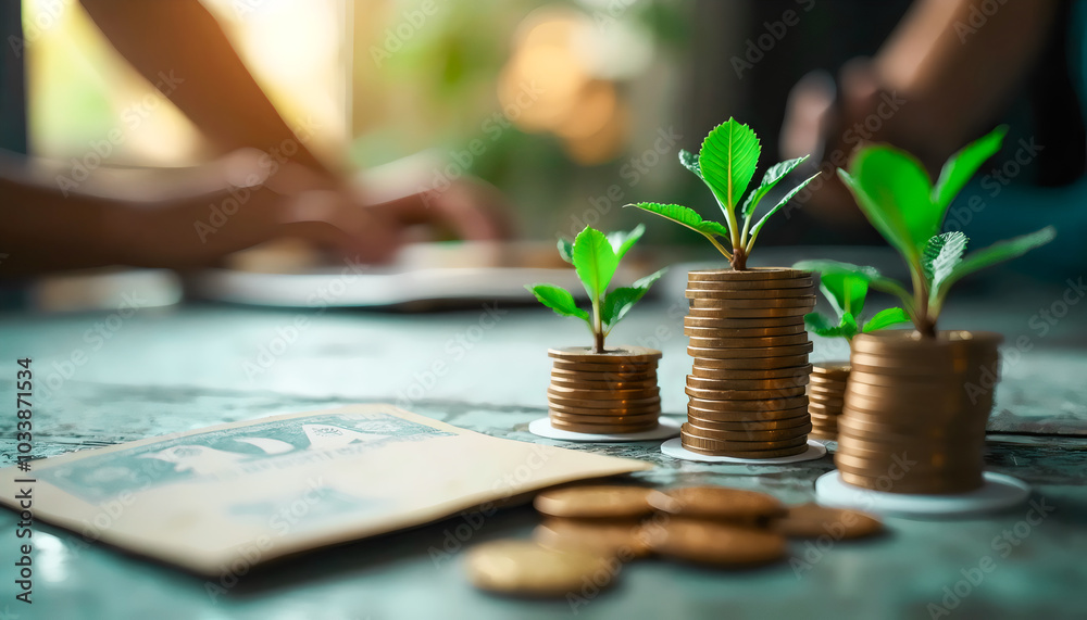 Growing Money A Concept of Financial Growth and Investment. Growing Money A Concept of Financial Growth and Investment.