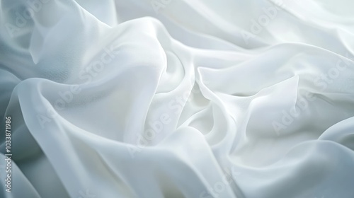 Abstract White Fabric Texture