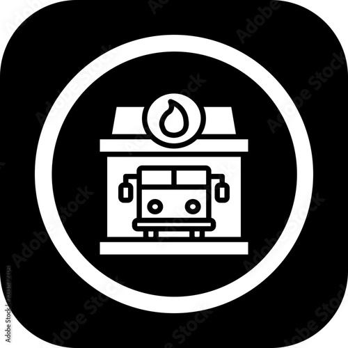 Fire Station Icon Design