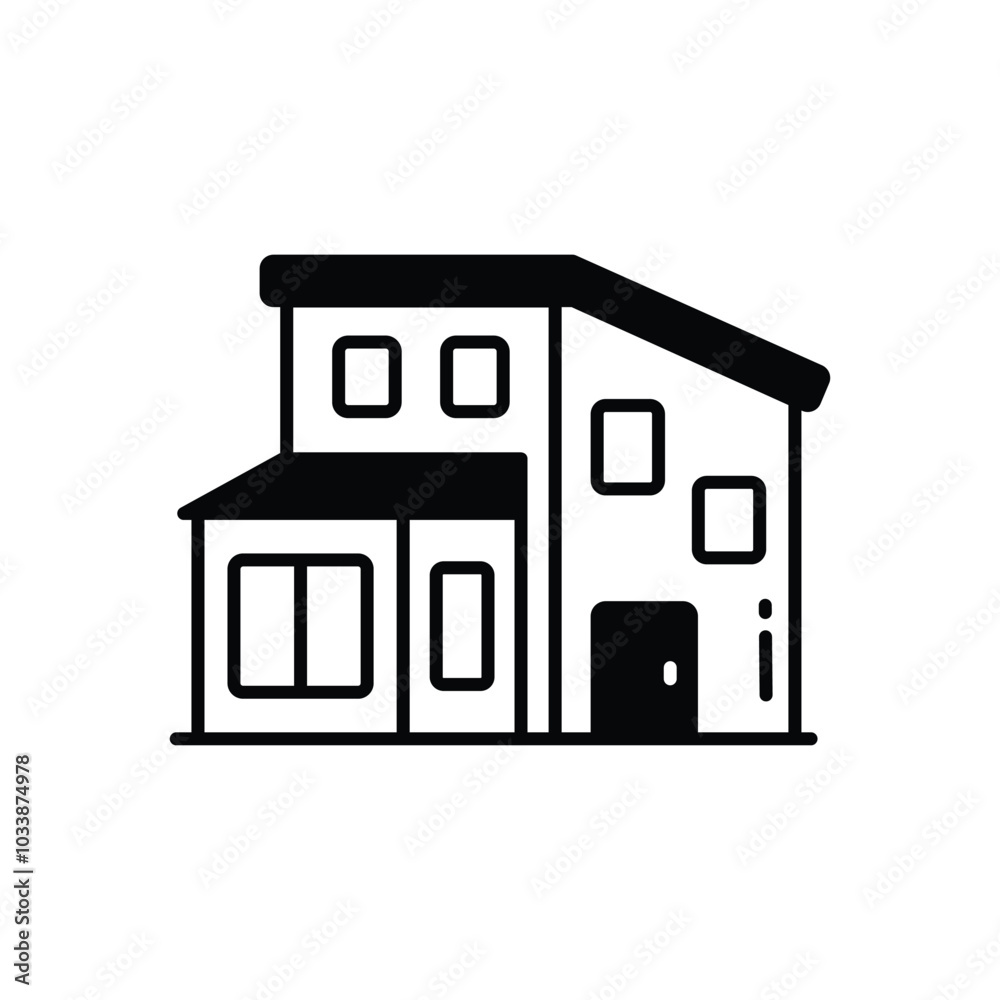 House vector icon stock illustration