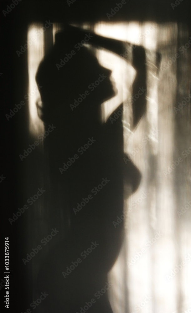silhouette of girl