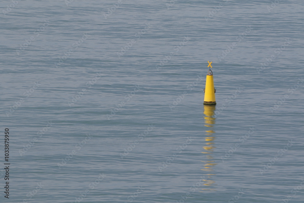 navigational buoy on the sea