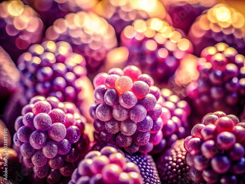 Wallpaper Mural Vintage Style Photography of Grape Gummy Candy with Shallow Depth of Field, Retro Aesthetic, Sweet Treats, Colorful Confectionery, and Nostalgic Vibes for Candy Lovers Torontodigital.ca