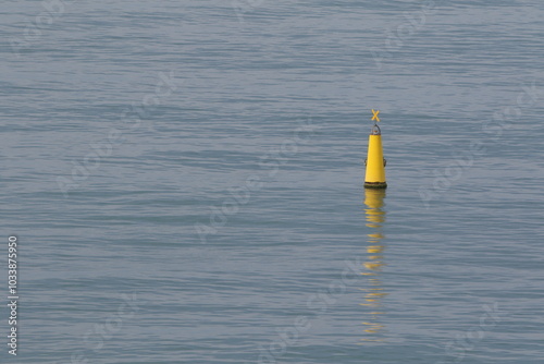 Obraz na płótnie navigational buoy on the sea w salonie