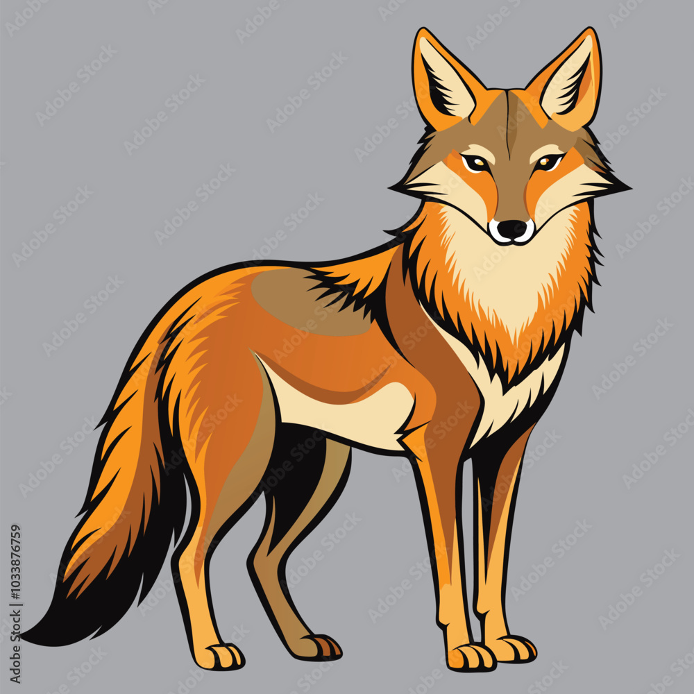 Obraz premium coyote best vector design ai eps file download