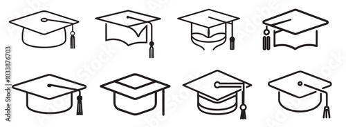 Collection Set Graduation Hat Cap