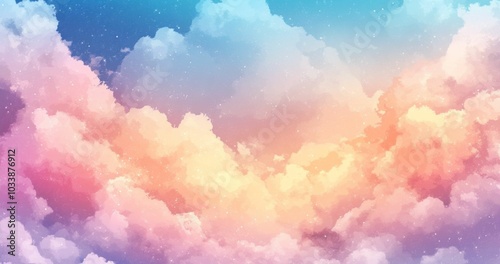 雲　空　パステル