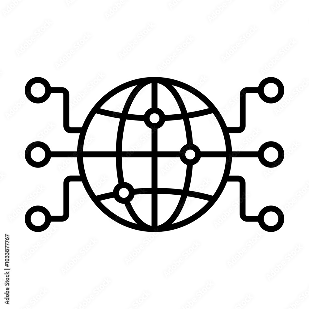 Global Network Icon Global Network Icon