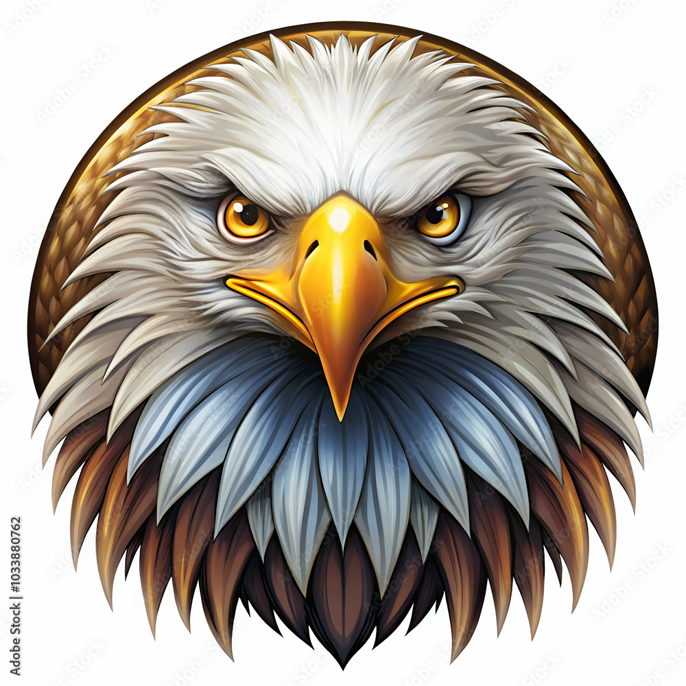 Obraz premium Eagle head vector logo