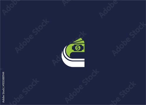 Letter c with money logo icon design vector design template inspiration