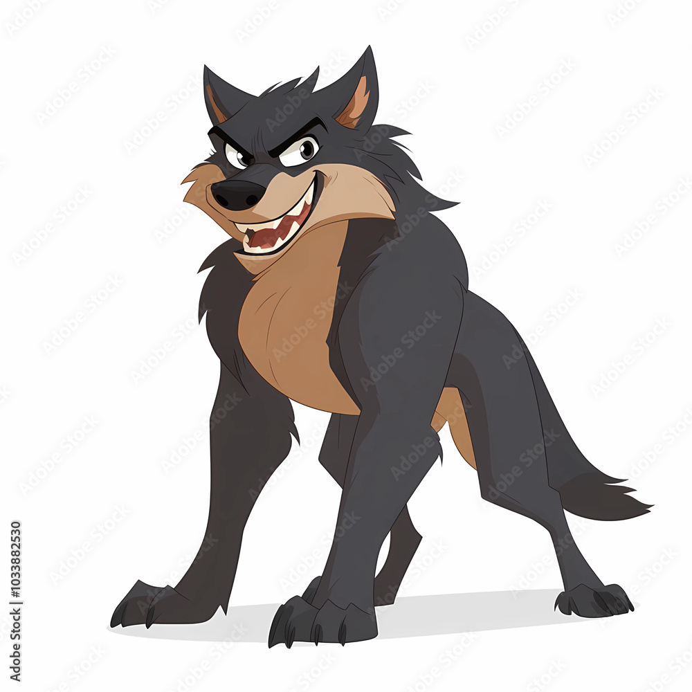 Obraz premium wolf cartoon