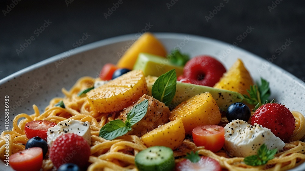 Magazine Cover Mockup with Food Photography Magazine Cover Mockup with Food Photography