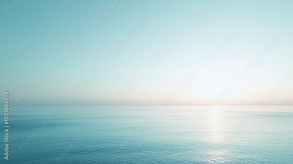 Obraz premium Serene Pale Blue to Soft White Gradient for Minimalist Aesthetic