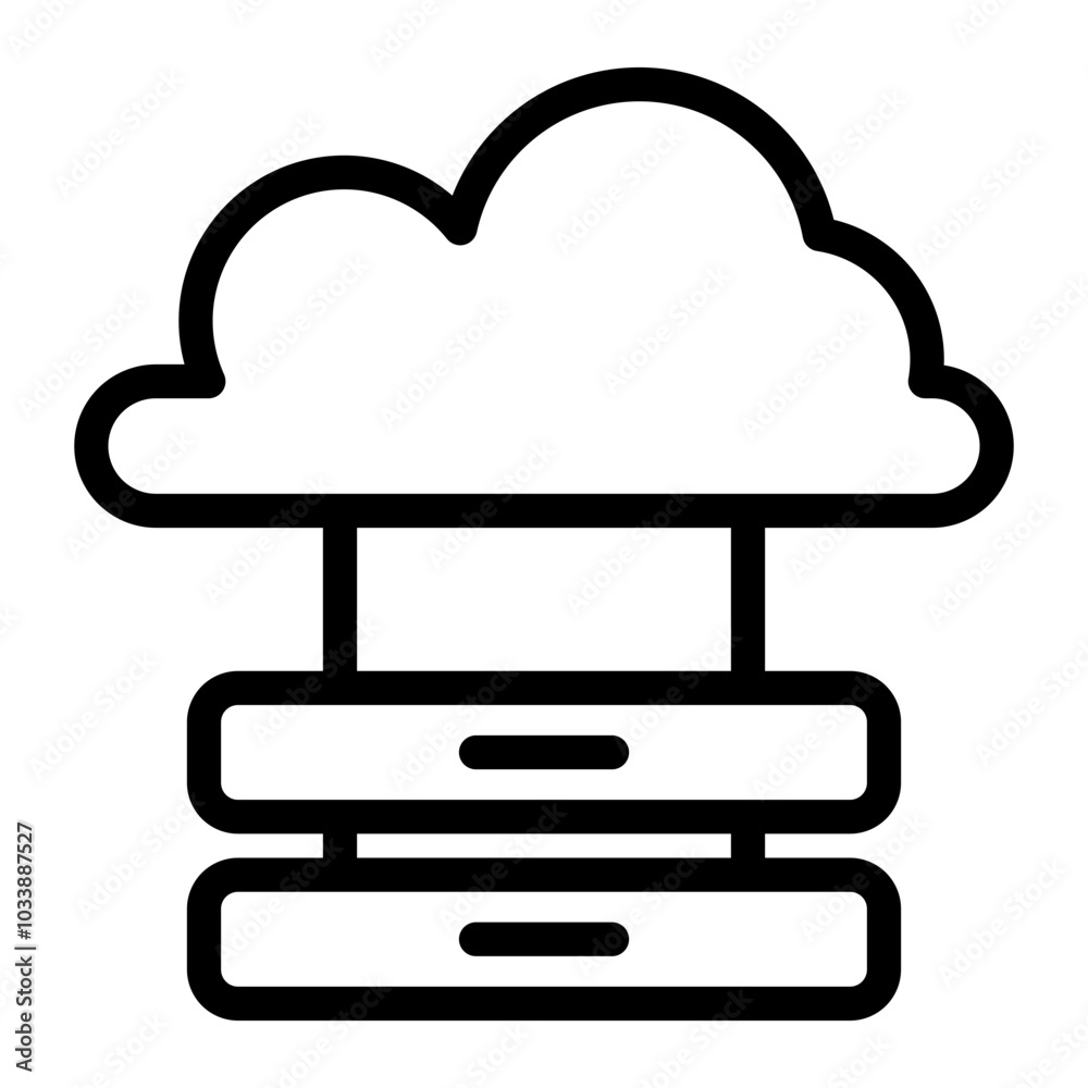 cloud computing outline icon cloud computing outline icon