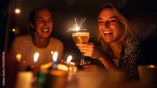 Adults celebrate a special ...