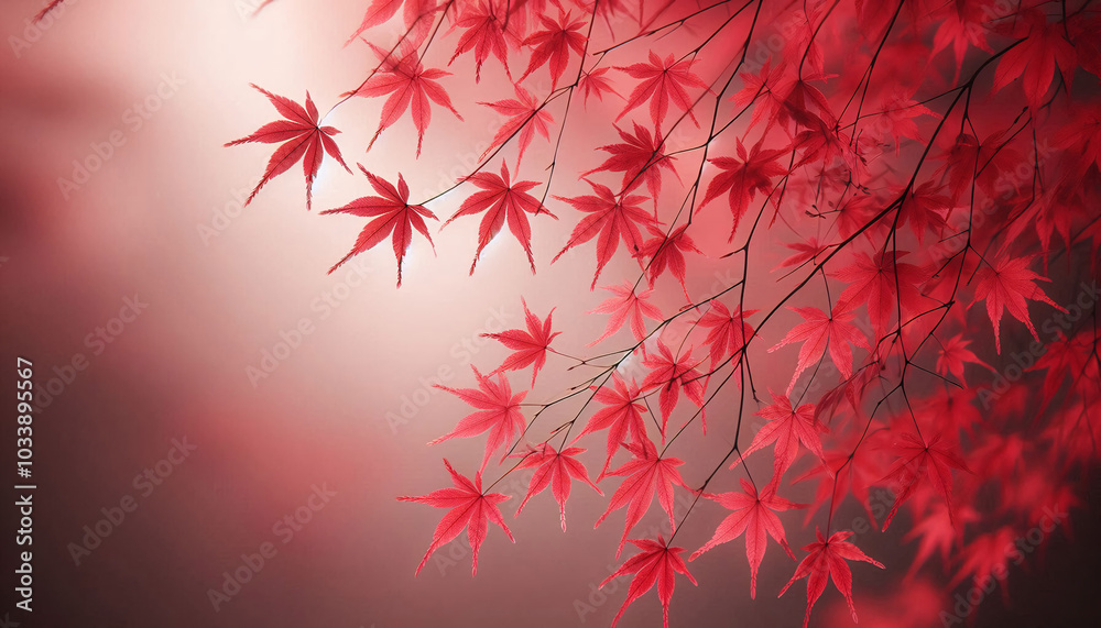 Japanese maple leaf, red, delicate, no background Japanese maple leaf, red, delicate, no background