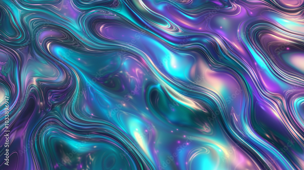 Colorful iridescent metallic liquid background Colorful iridescent metallic liquid background