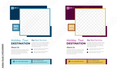 Modern poster travel flyer design template bundle. Editable tour poster template flyer or poster for travelling agency business off Travel flyer template for travel agencyer promotion. 