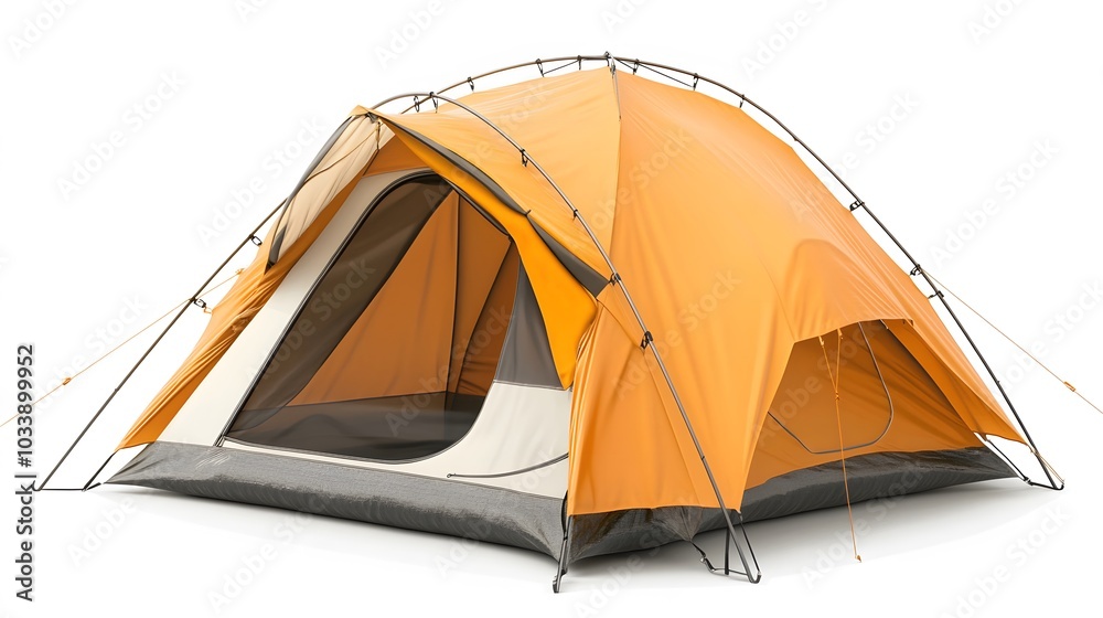 tourist tent isolated on white. tourist tent isolated on white.