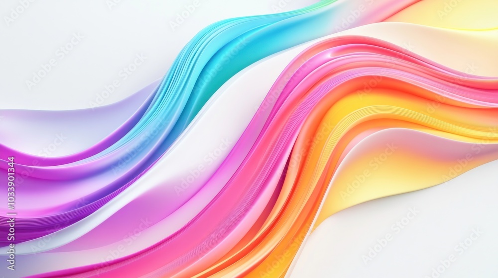 Abstract Colorful Swirling Waves Abstract Colorful Swirling Waves