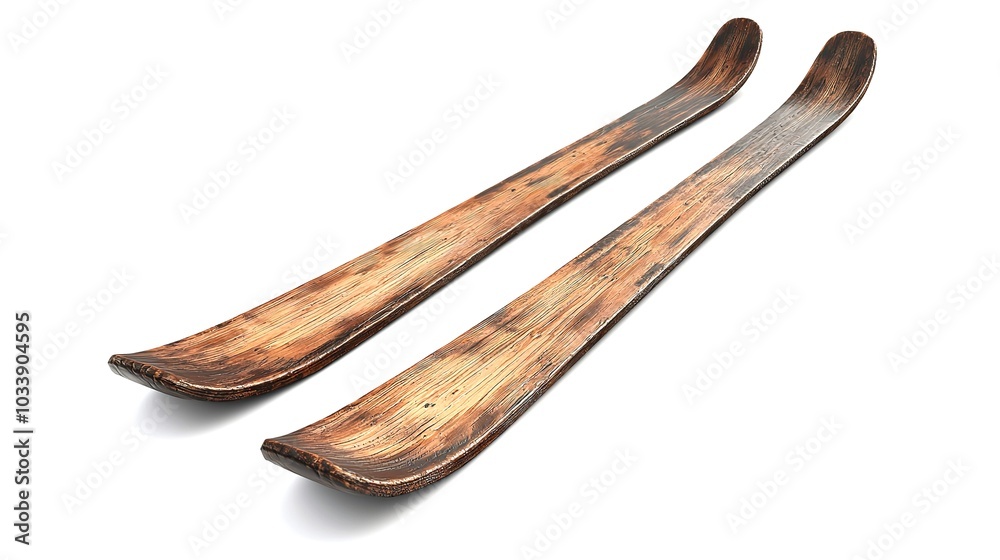 Skis resting on a clean white surface, perfect for winter sports enthusiasts. Versatile image for advertisements, blogs, and articles related to skiing, winter sports, or travel Skis resting on a clean white surface, perfect for winter sports enthusiasts. Versatile image for advertisements, blogs, and articles related to skiing, winter sports, or travel